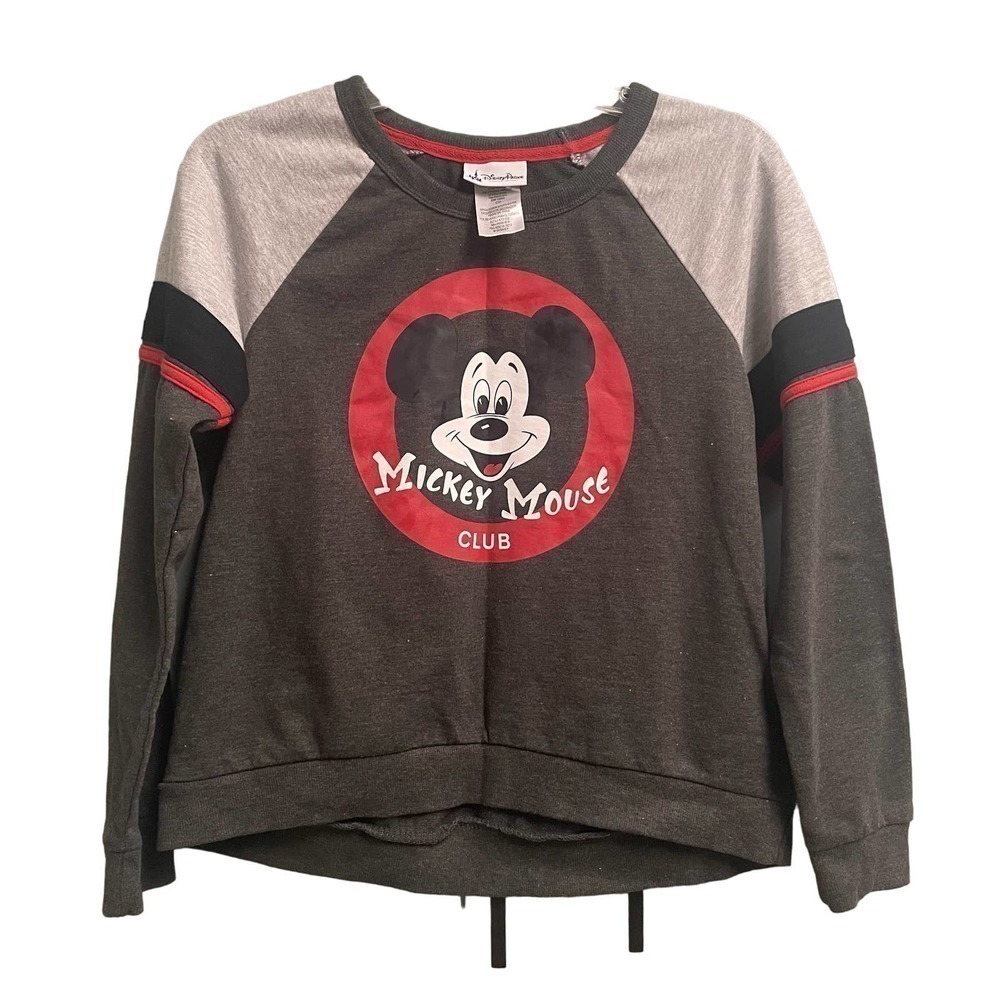 Disney Parks Mickey Mouse Club Pullover Crewneck Sweatshirt Small